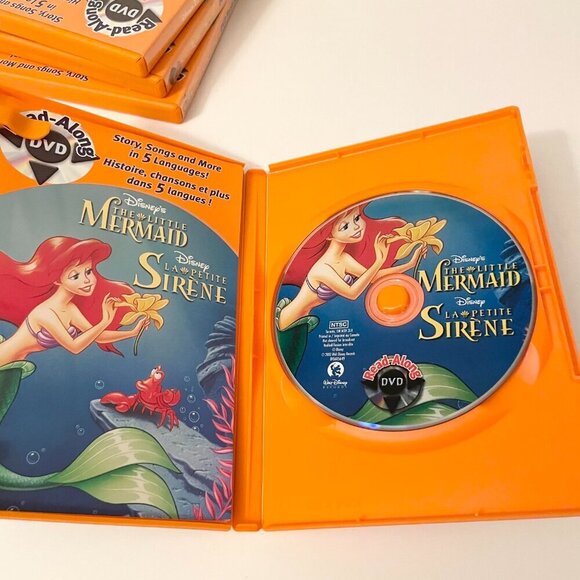 5 Read Along DVDs Lion King Little Mermaid Toy Story Lilo Jungle Book - Picture 9 of 16